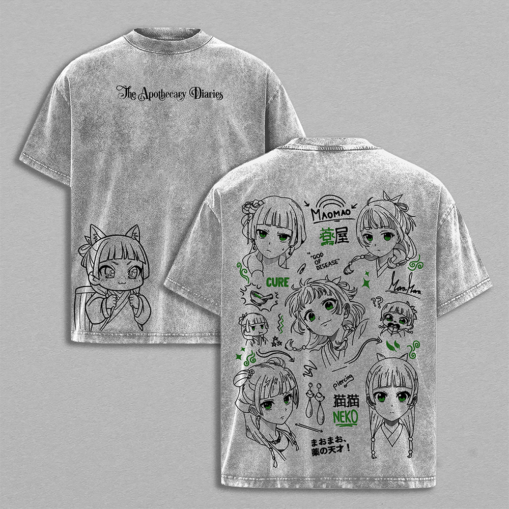 Maomao The Apothecary Diaries Anime Vintage Washed Tee