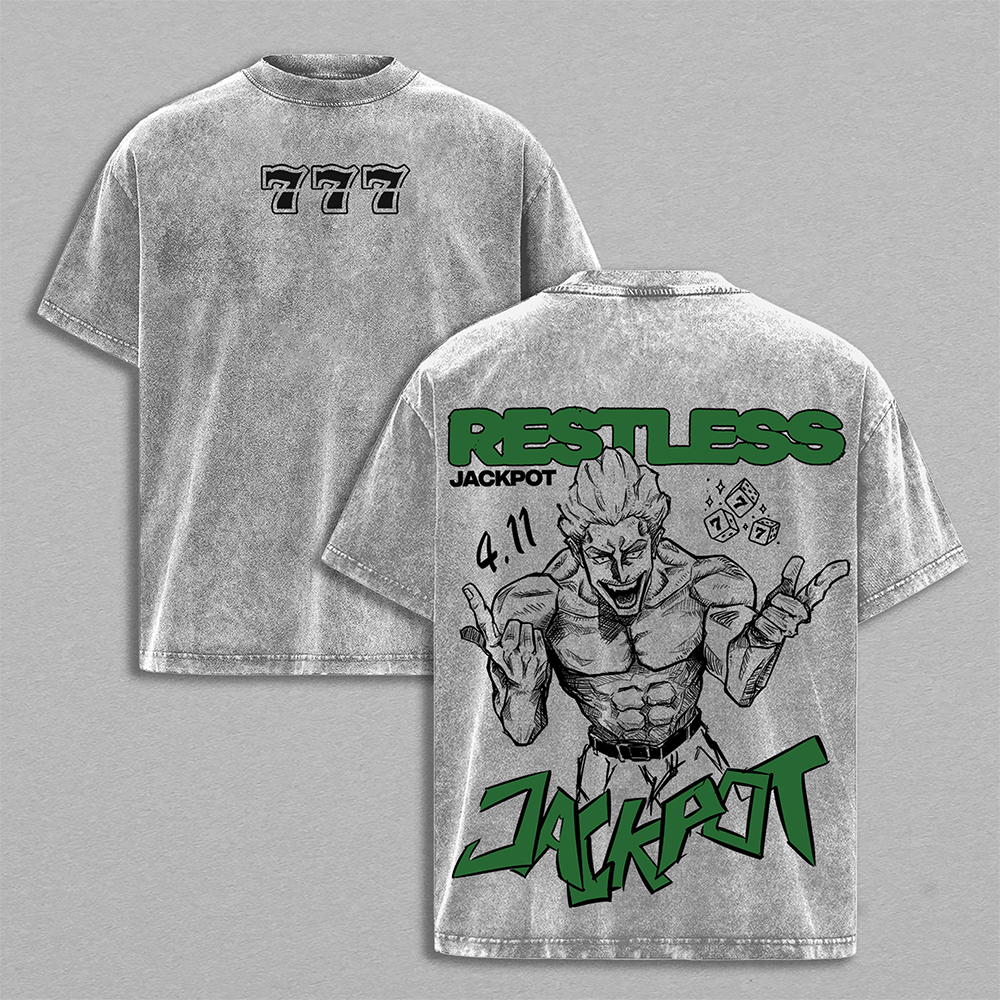 Hakari Kinji Jujutsu Kaisen Anime Vintage Washed Tee