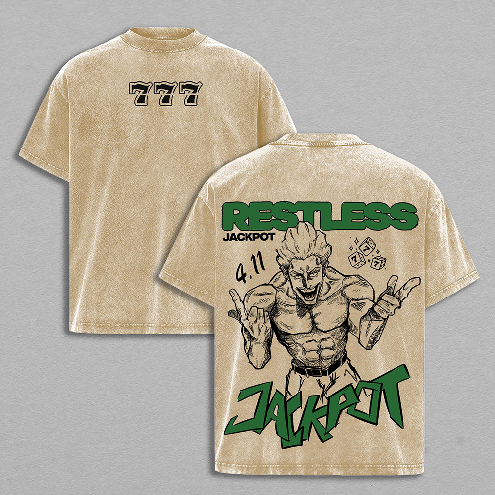 Hakari Kinji Jujutsu Kaisen Anime Vintage Washed Tee