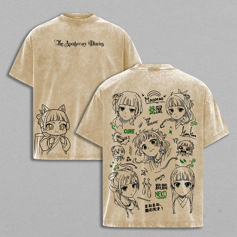 Maomao The Apothecary Diaries Anime Vintage Washed Tee