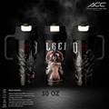 Albedo Overlord Tumbler 17oz 24oz 30oz, Overlord Anime Stainless Steel Insulated Tumbler, Albedo Anime Cup with Straw, Anime Travel Mug