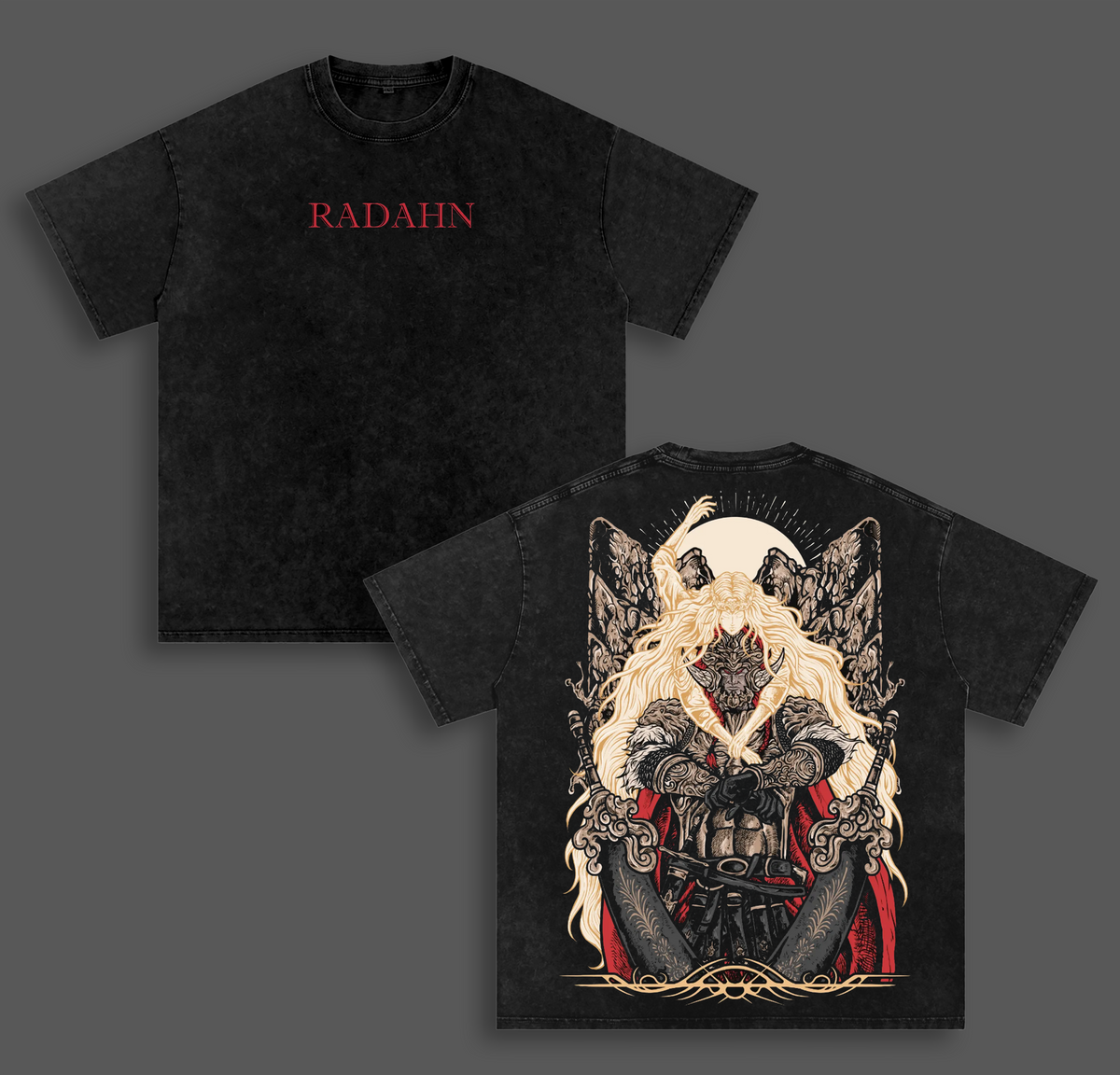 RADAHN Elden Ring Vintage Washed Oversized T-Shirt