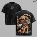 Luffy Gear 5 T-Shirt, One Piece Anime Tee, Sun God Nika Graphic Vintage Washed Tee