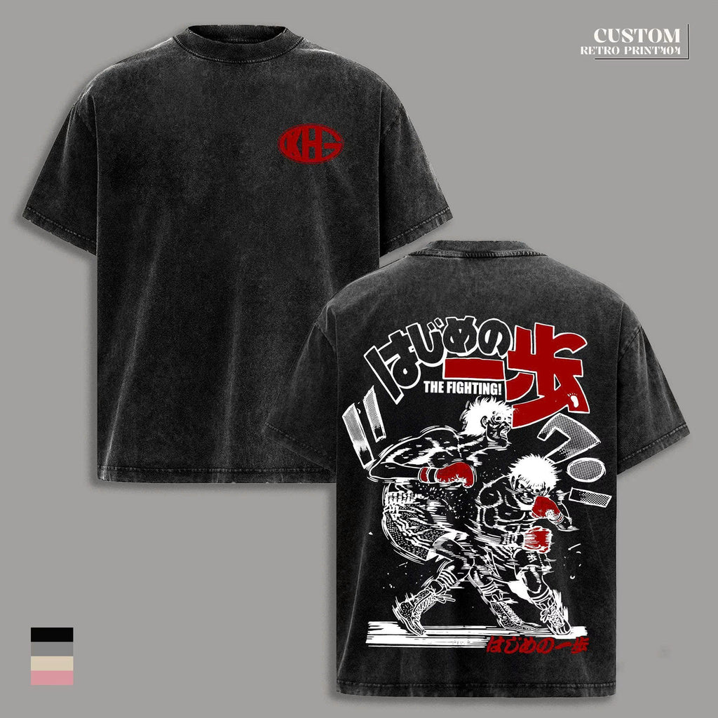 Hajime no Ippo Boxing T-Shirt, The Fighting Anime Graphic Tee, Streetwear Apparel