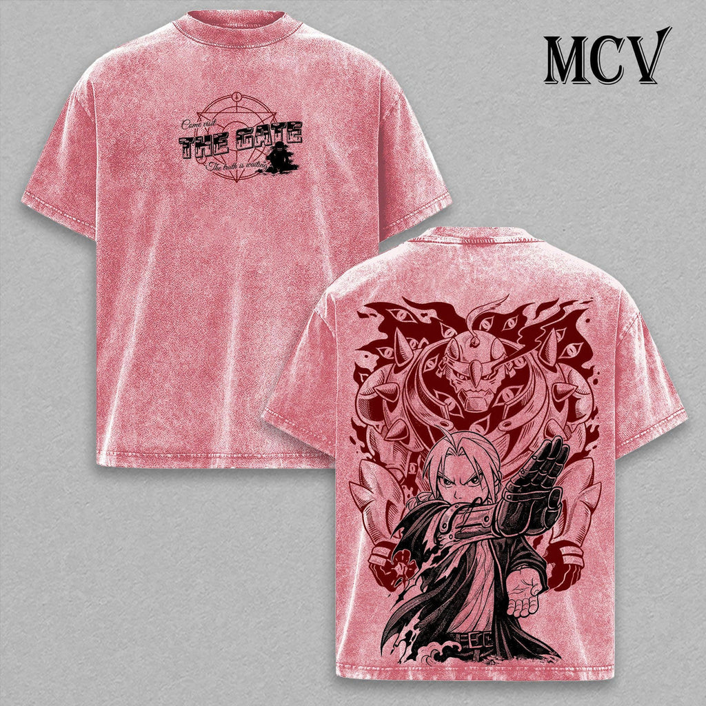 Fullmetal Alchemist Edward Alphonse Anime T-Shirt, Alchemy Gate Graphic Tee