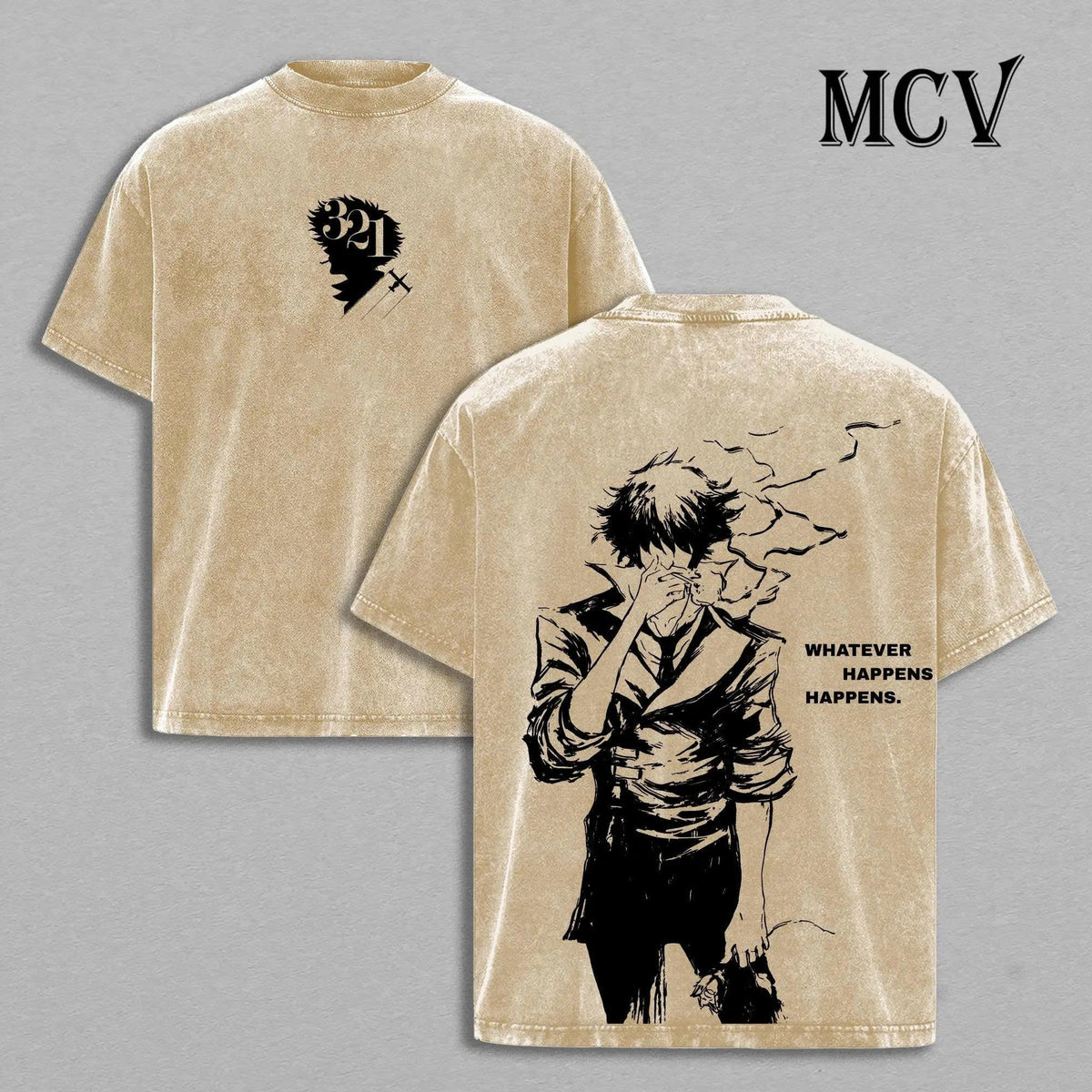 Cowboy Bebop T-Shirt, Space Cowboy Anime Tee, Retro Noir Vintage Washed Graphic Tee