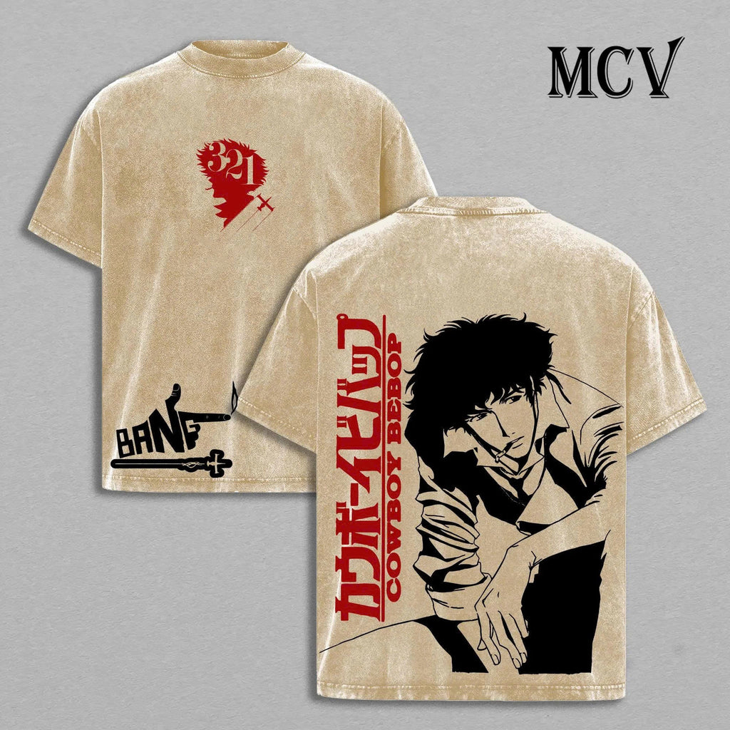 Bebop Spaceship Shirt, Space Crew Graphic Tee, Sci Fi Retro Vintage Washed Streetwear Tee